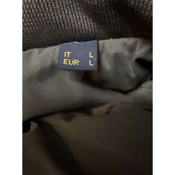 Piombo Large Bomber Jacket Padded Lined Coat Gray Full Zip Pockets NWT - Picture 10 of 10